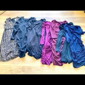Set of 7 maternity dresses